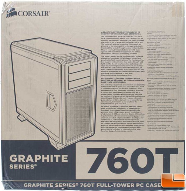 Corsair Graphite 760T Packaging Front