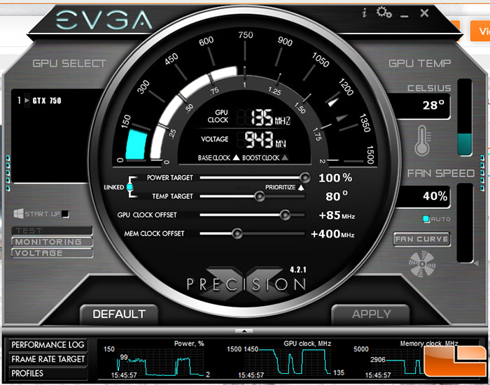 evga precision x v4.2.1 overclocking utility