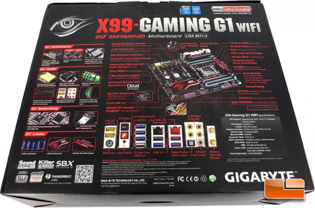 GIGABYTE X99 Gaming G1 WiFi Retail Packaging