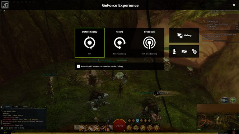 how to record gameplay on geforce experience