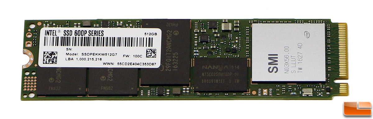 kemikalier Frosset hagl Intel SSD 600p Series 512GB NVMe SSD Review - Legit Reviews