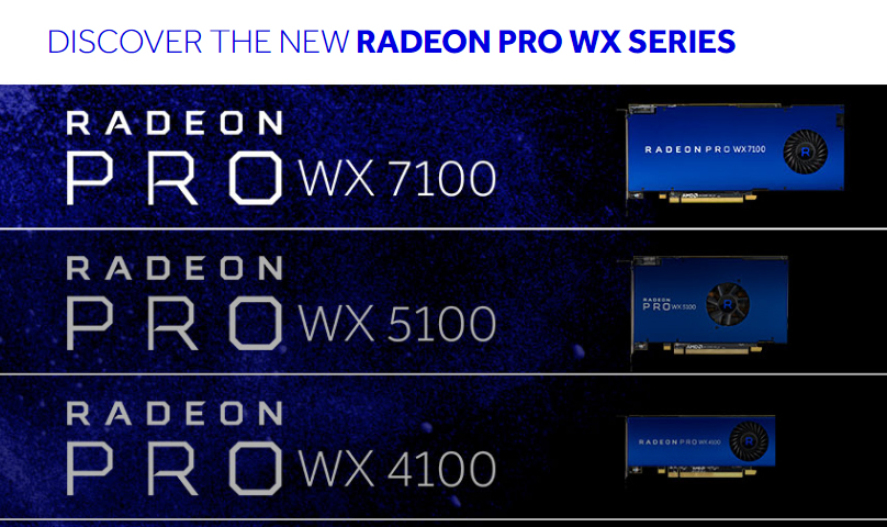 Radeon Pro WX Series Graphics Cards 