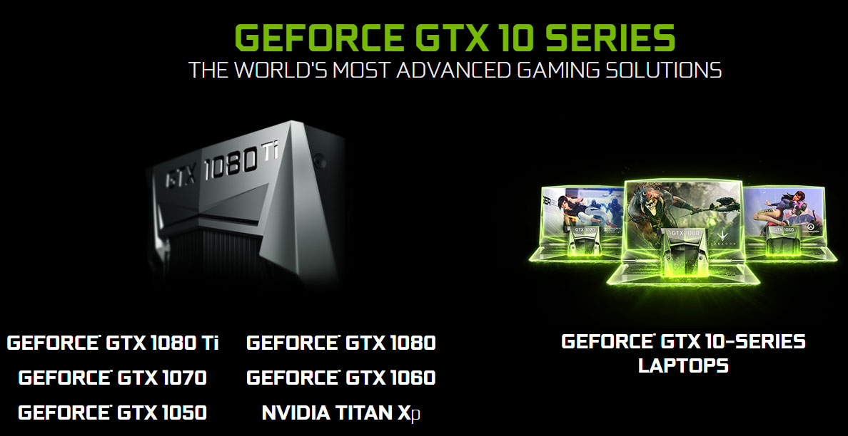 NVIDIA GeForce 10 Series GPUs 