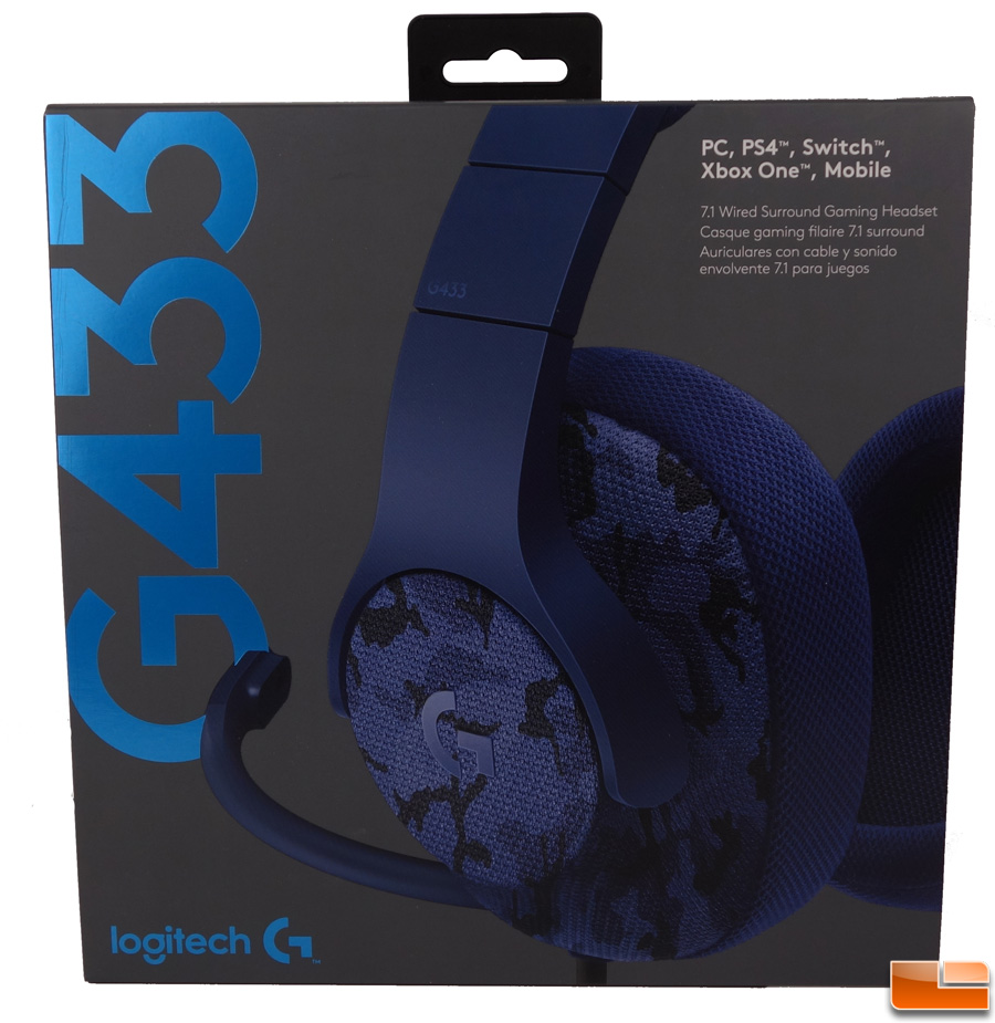 Casque micro Gaming Logitech G433 / Surround 7.1/ PC, Xbox One, PS4, Switch