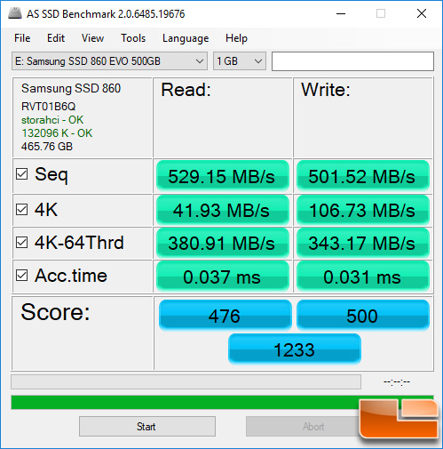 Samsung 860 EVO 500GB SATA SSD Review Page 5 of 7 Legit Reviews