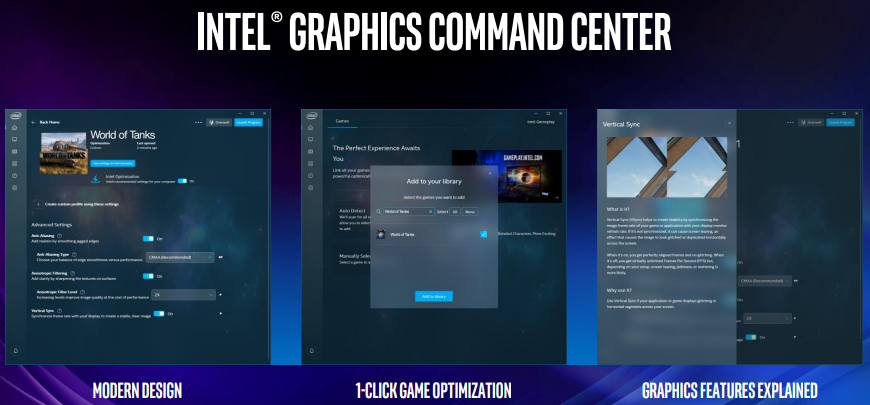intel graphics command