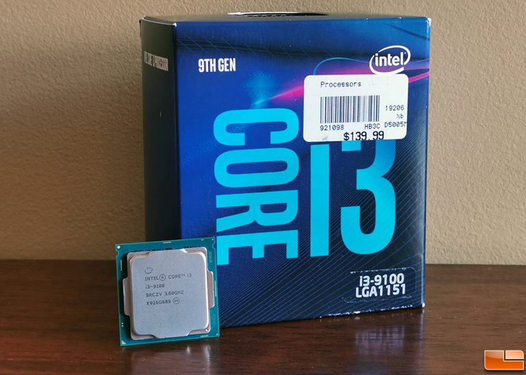 INTEL CPU i3-9100 / 4コア / 6MB キャッシュ / FCLGA1151 