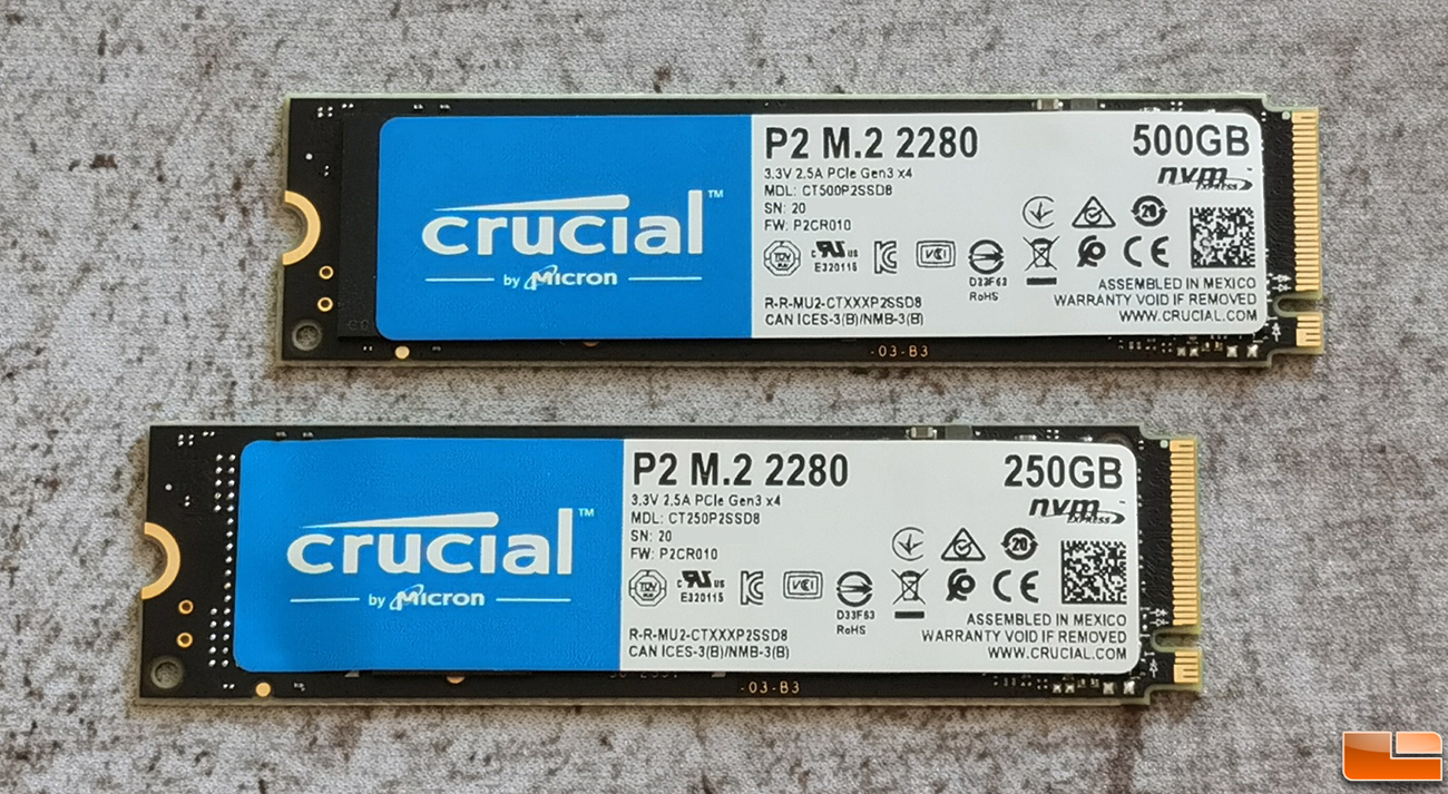 Crucial P2 250GB and 500GB SSD Review Legit Reviews
