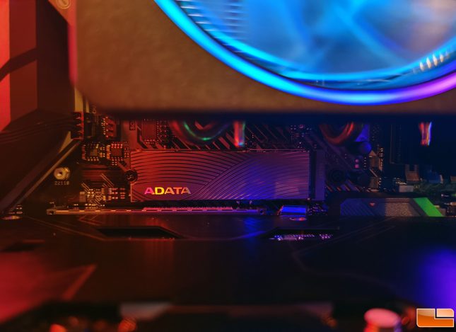 ADATA Swordfish M.2 SSD Installed