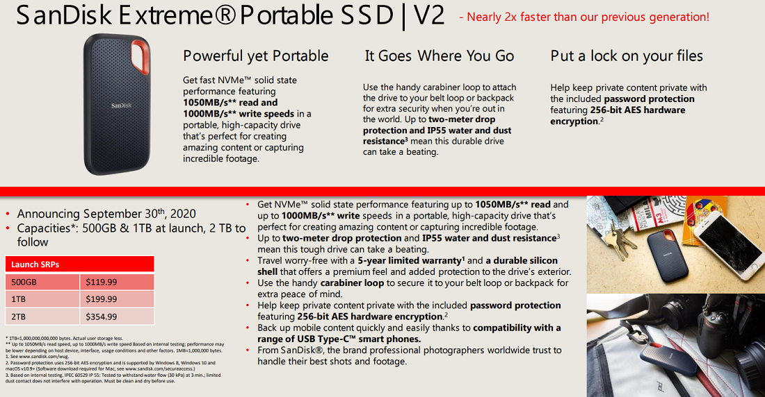 SanDisk Extreme Portable SSD V2 1TB Review - Legit Reviews