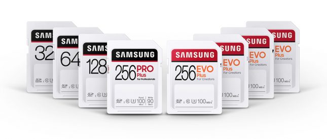 Samsung SD Card Series - PRO and EVO