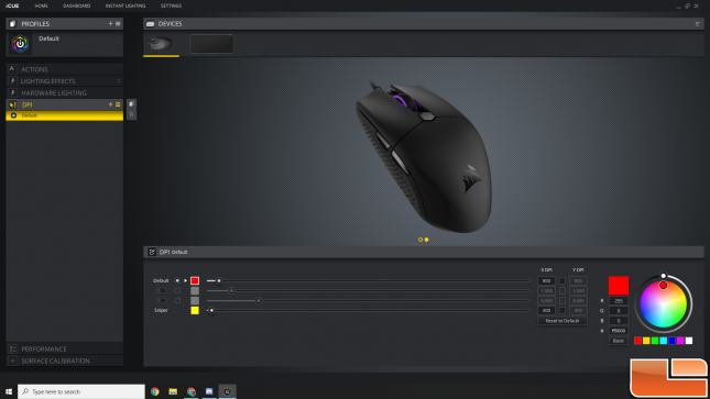 Corsair Katar Pro XT DPI Settings
