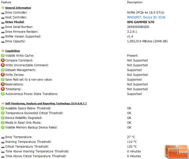 XPG GAMMIX S70 General Info