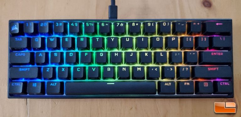 Corsair K65 RGB Mini Mechanical Keyboard Review - Legit Reviews