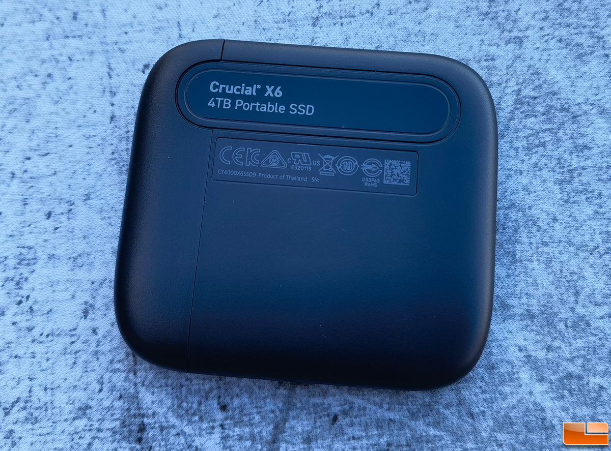 Crucial X6 4TB Portable SSD, CT4000X6SSD9